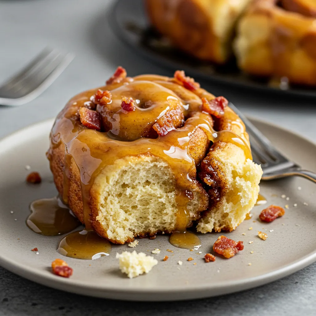 Bourbon Maple Bacon Cinnamon Rolls: Ultimate Indulgent Breakfast Perfection - secondary view